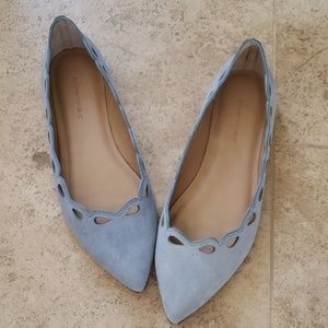 Banana Republic blue suede flats